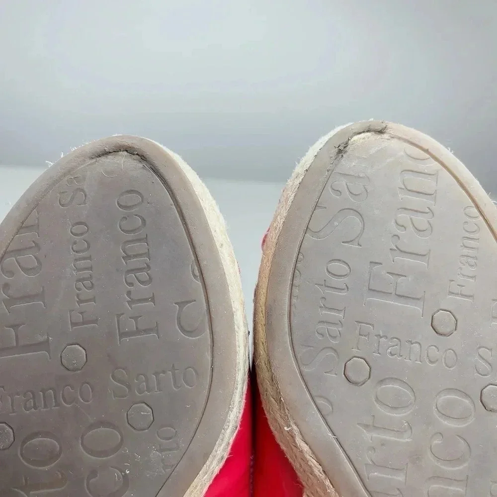 Franco Sarto Size Cheria Red Patent Espadrille